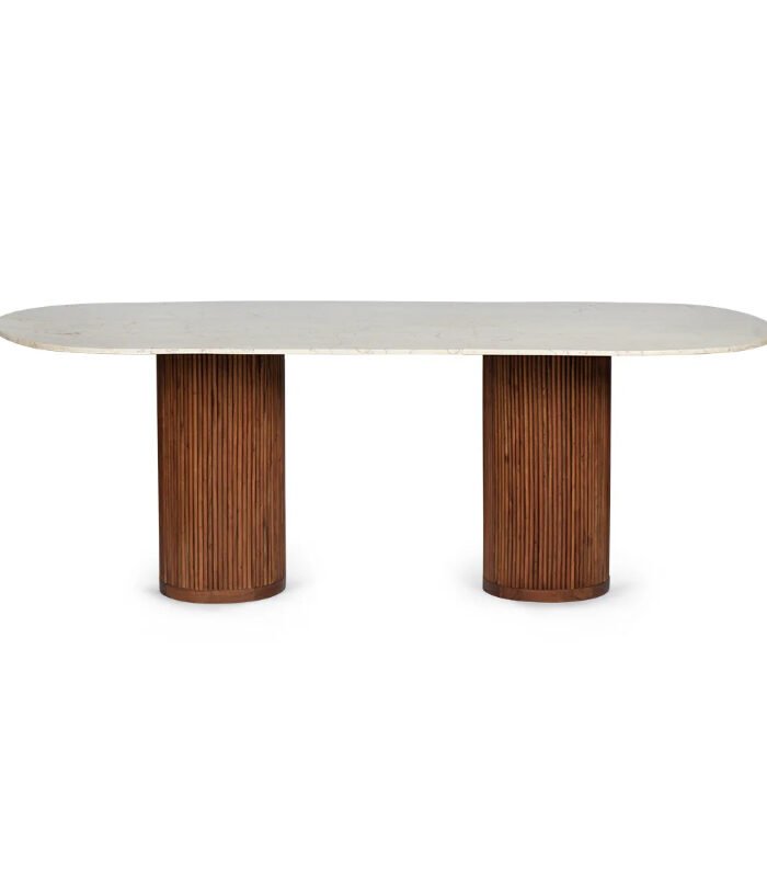 DINING TABLE WITH MARBLE TOP