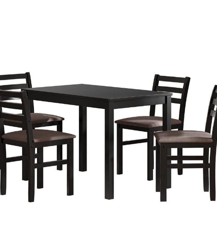 WOODEN 4 SEATER DINING TABLE SET